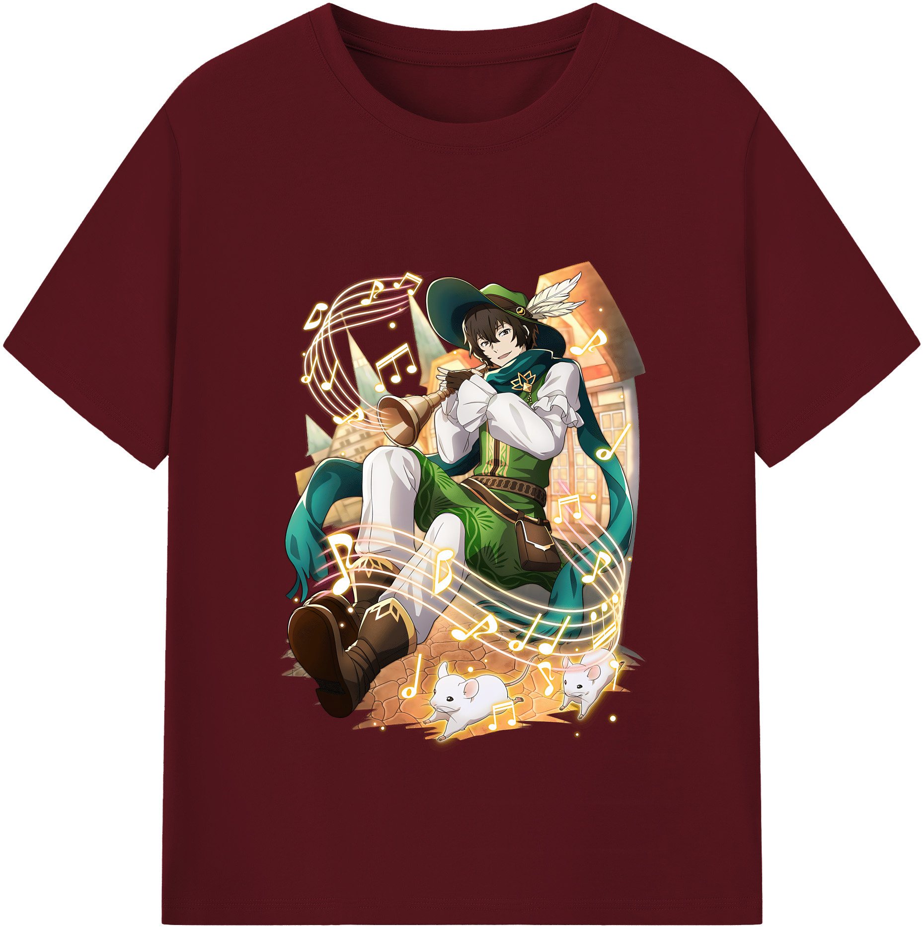 （画像用） 文豪ストレイドッグス Bungo Stray Dogs 綿100％半袖Tシャツ（フロントプリント）